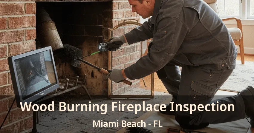 Wood Burning Fireplace Inspection Miami Beach - FL